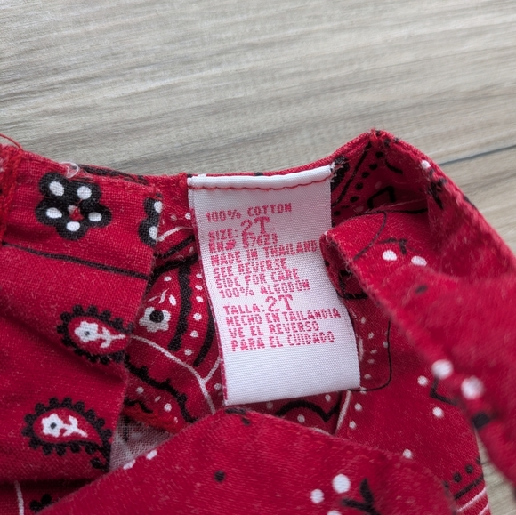 Little Lindsey Bandana Paisley Print Lace Spaghetti Strap Summer Sun Dress 2T - Picture 6 of 14